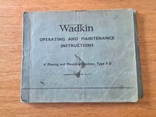 Wadkin FD 4" Planing and