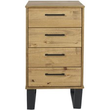 Pine Chest Narrow 4 Drawer