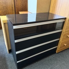 IKEA Black Gloss Chest of 4
