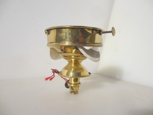 Edwardian brass gas light - brass,