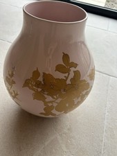 Large Pink & Gold Ikea Hella Jongerius Asia Vase 2005 Collectible Home Decor