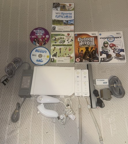 Nintendo wii console white - console,