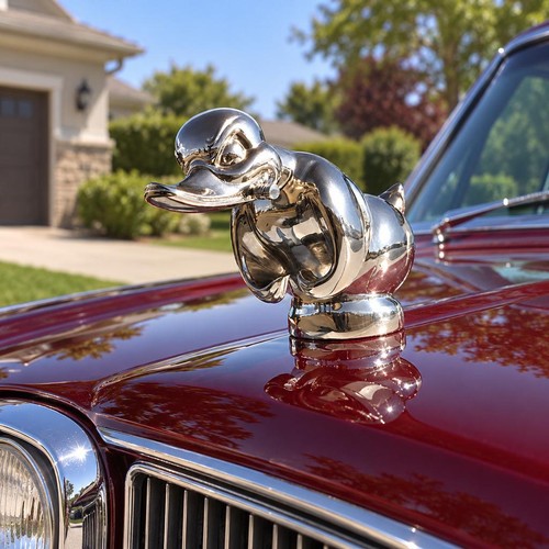 Angry duck hood ornament for - hood,