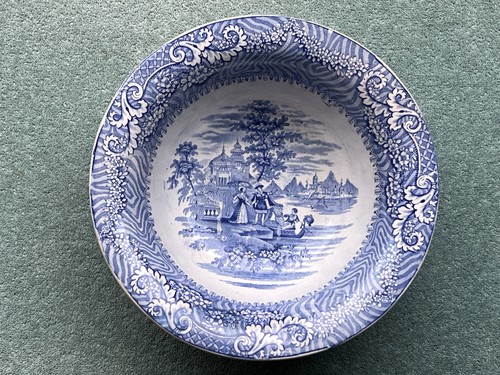 Antique swansea pearlware wash - swansea,
