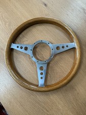 Moto-Lita Mk9 14"  Mahogany Flat Steering Wheel