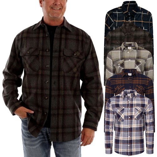 Men flannel check shirt - men's,