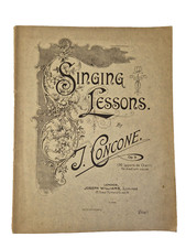 Singing lessons. J. Concone First edition for medium voice Vintage Music sheet