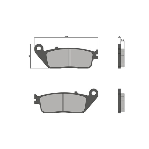 Malossi brake pads for yamaha - for,