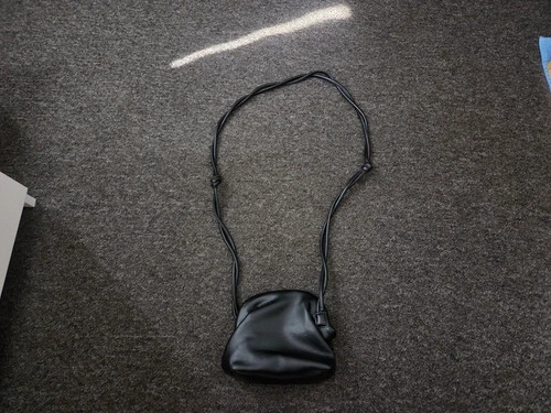 Black dumpling crossbody bag - dumpling,