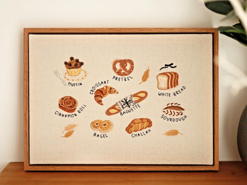 Bakery embroidery kits - bakery,