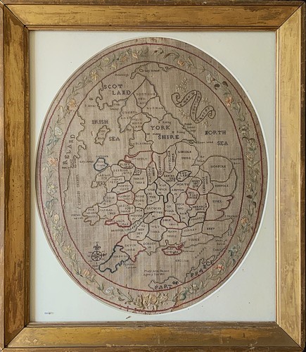 Georgian sampler 1811 map - georgian,
