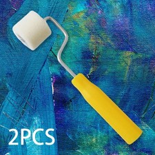 2Pcs Mini Paint Rollers Wool