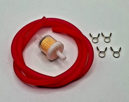 Red motorcycle fuel pipe - , 6mm