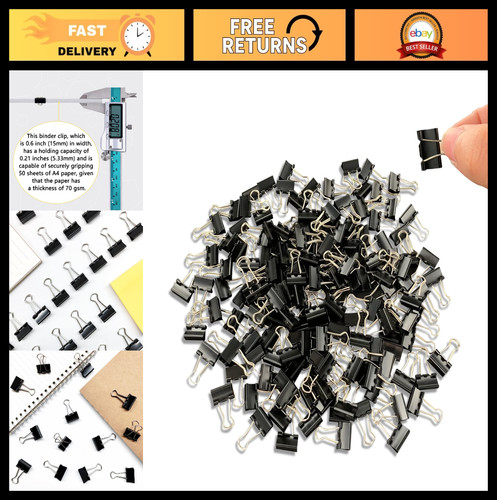 240 pcs mini - binder, 5/8"