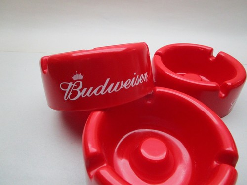 Budweiser red with white print - white,