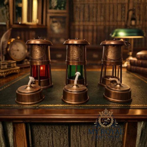 Antique brass mining oil - brass, lamps