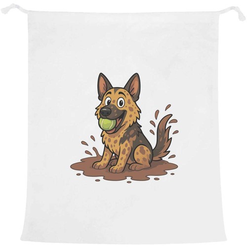 Muddy german shepherd - 'muddy, shepherd'