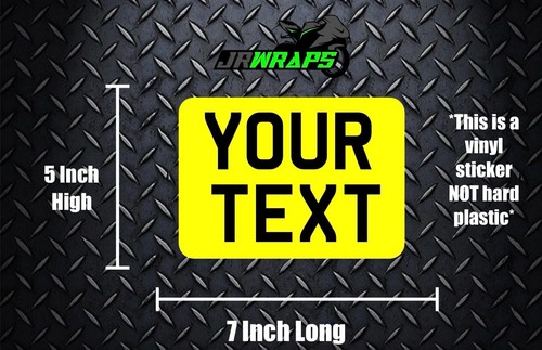 Motorbike number plate - number,