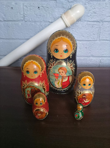 Vintage russian hand - vintage, painted