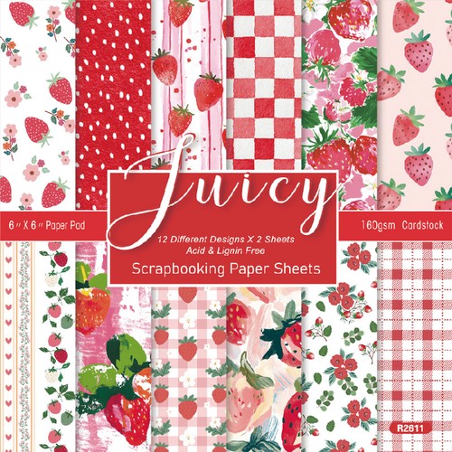 24pcs juicy strawberry - 6'',
