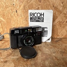 Vintage Ricoh AF-5 38/ 1:2.8 Lens Point & Shoot 35mm Film Camera & Manual