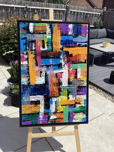 Acrylic canvas large - on,