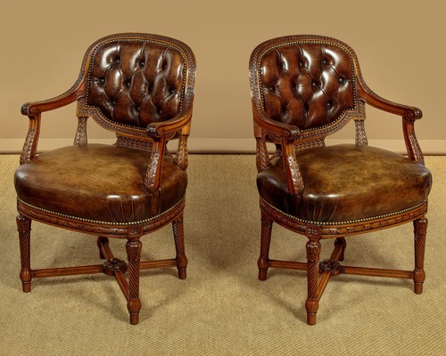 Antique pair walnut - antique, of