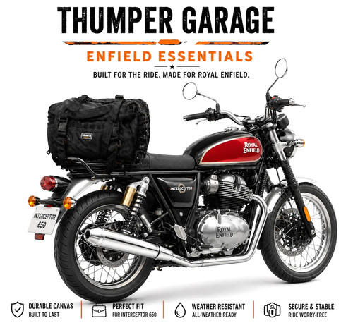 Rear rack bag - rear, black
