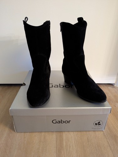 Gabor kirsten black suede - gabor,