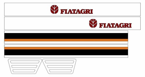 Fiatagri adhesive decals side - fiatagri,