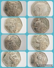 PETER RABBIT / PADDINGTON BEAR 50p Collectable Fifty Pence Piece Coins