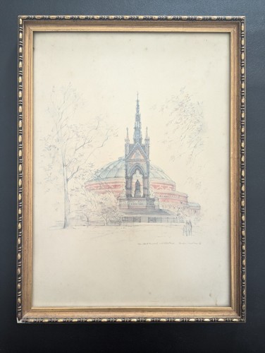 Framed watercolour royal - of,