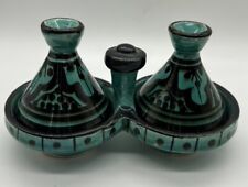 Moroccan Mini Spicer Tagine Double Spice Holder Tajine Salt & pepper condiment
