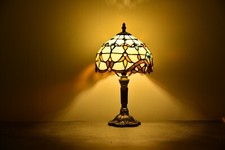 Tiffany Style Table Lamp Beige