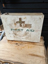 Vintage Clayton Large Wooden First Aid Box For Restoration 