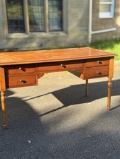 Solid Mahogany Library Table / Desk In Good Condition