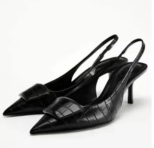 Luxury Black Thin High Heels