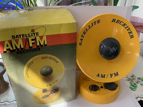Vintage novelty satellite dish - satellite,