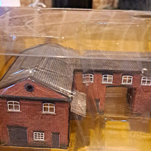Painted model railway brick - railway,