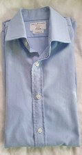 Mens blue fitted long sleve