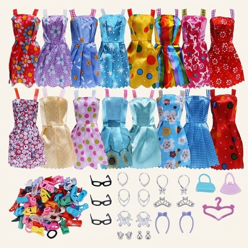 42pcs barbie doll - doll, clothes