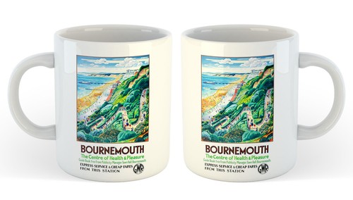 11oz ceramic mug retro railway - 11oz,