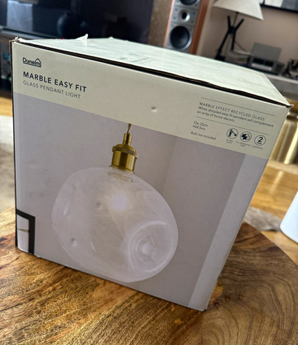 Dunelm marble easy fit glass - easy,