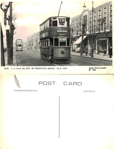 Vintage postcard t tram - vintage,
