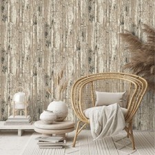 Bronze Wood Plank Wallpaper