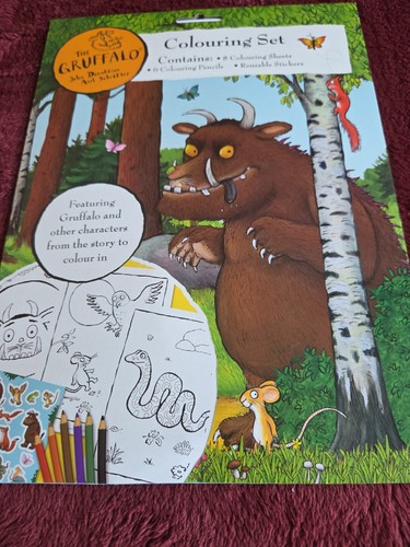 The gruffalo colouring set - the,