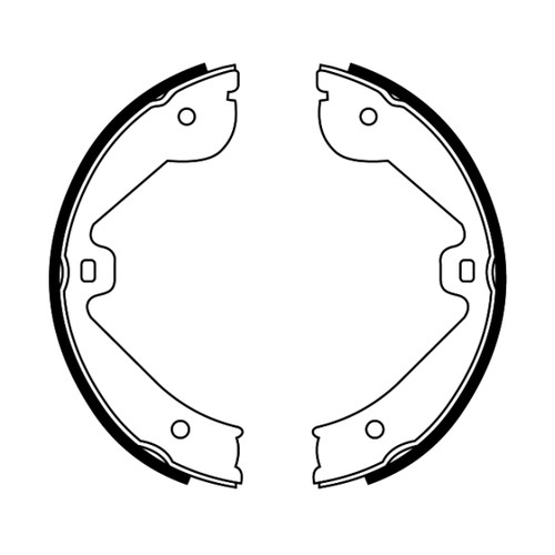 Parking brake shoes set - , rear