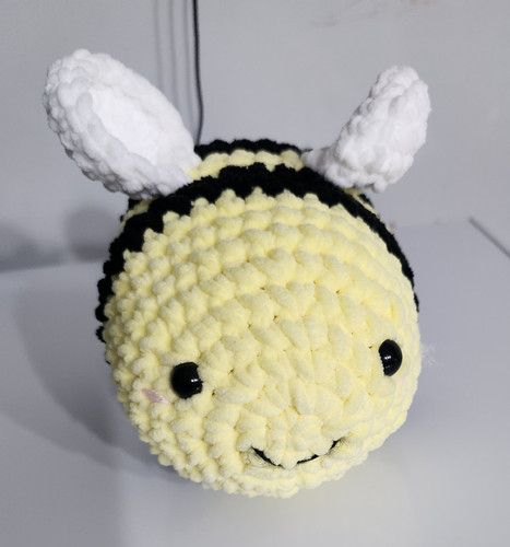 Handmade crocheted plush bee - handmade,
