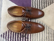 Mens brown leather - leather, derby