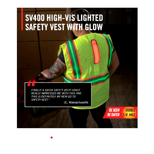 Coast sv400 high vis - sv400, lighted